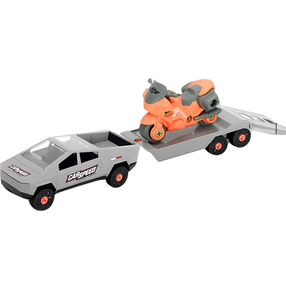 Nivalmix-Carrinho-Desmontavel-Tesla-Cybertruck-e-Moto-Quanhe-2441224 Nivalmix-Carrinho-Desmontavel-Tesla-Cybertruck-e-Moto-Quanhe-2441224