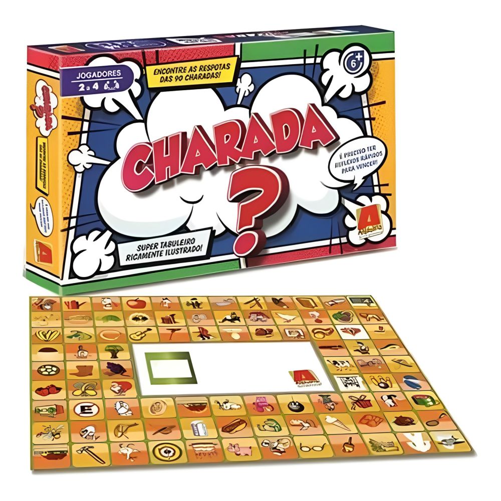 Nivalmix-Jogo-de-Tabuleiro-Charada-303392-com-90-Charadas-Algazarra-231846-1 Nivalmix-Jogo-de-Tabuleiro-Charada-303392-com-90-Charadas-Algazarra-231846-1
