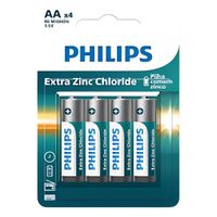 Nivalmix-Pilha-Zinco-AA-Bateria-Carvao-4-Unidades-R6L4B59-Philips-2471111-1 Nivalmix-Pilha-Zinco-AA-Bateria-Carvao-4-Unidades-R6L4B59-Philips-2471111-1