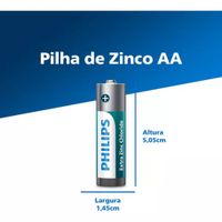 Nivalmix-Pilha-Zinco-AA-Bateria-Carvao-4-Unidades-R6L4B59-Philips-2471111-2 Nivalmix-Pilha-Zinco-AA-Bateria-Carvao-4-Unidades-R6L4B59-Philips-2471111-2