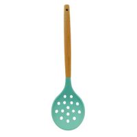 Nivalmix-Escumadeira-de-Silicone-Cabo-de-Madeira-31cm-Verde-Quanhe-2490000-2 Nivalmix-Escumadeira-de-Silicone-Cabo-de-Madeira-31cm-Verde-Quanhe-2490000-2