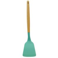 Nivalmix-Espatula-de-Silicone-com-Cabo-de-Madeira-31cm-Verde-Quanhe-2490026 Nivalmix-Espatula-de-Silicone-com-Cabo-de-Madeira-31cm-Verde-Quanhe-2490026