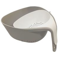 Nivalmix-Escorredor-de-Alimentos-2-Pecas-Encaixe-Cinza-Quanhe-2445956 Nivalmix-Escorredor-de-Alimentos-2-Pecas-Encaixe-Cinza-Quanhe-2445956