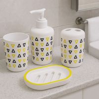 Nivalmix-Conjunto-de-Banheiro-3-Pecas-Estampa-Preto-e-Amarelo-Quanhe-2487920-003-3