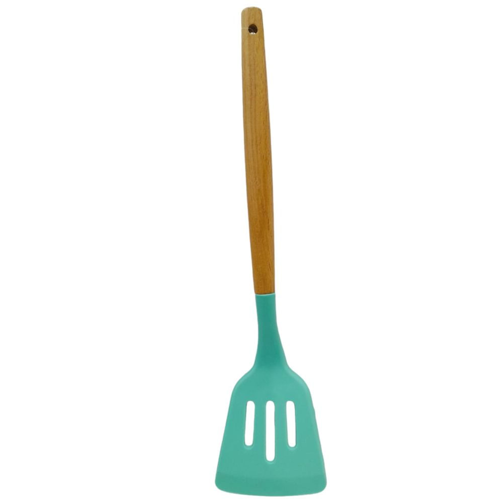 Nivalmix-Espatula-Vazada-de-Silicone-Cabo-de-Madeira-32cm-VD-Quanhe-2490013 Nivalmix-Espatula-Vazada-de-Silicone-Cabo-de-Madeira-32cm-VD-Quanhe-2490013