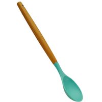 Nivalmix-Colher-de-Silicone-Cabo-Madeira-32cm-Verde-Quanhe-2490052-3 Nivalmix-Colher-de-Silicone-Cabo-Madeira-32cm-Verde-Quanhe-2490052-3