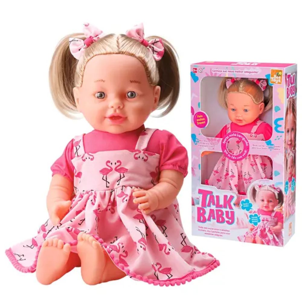 Nivalmix-Boneca-Talk-Baby-50-cm-Loira-Com-Vestido-Rosa-Bee-Toys-2500257 Nivalmix-Boneca-Talk-Baby-50-cm-Loira-Com-Vestido-Rosa-Bee-Toys-2500257