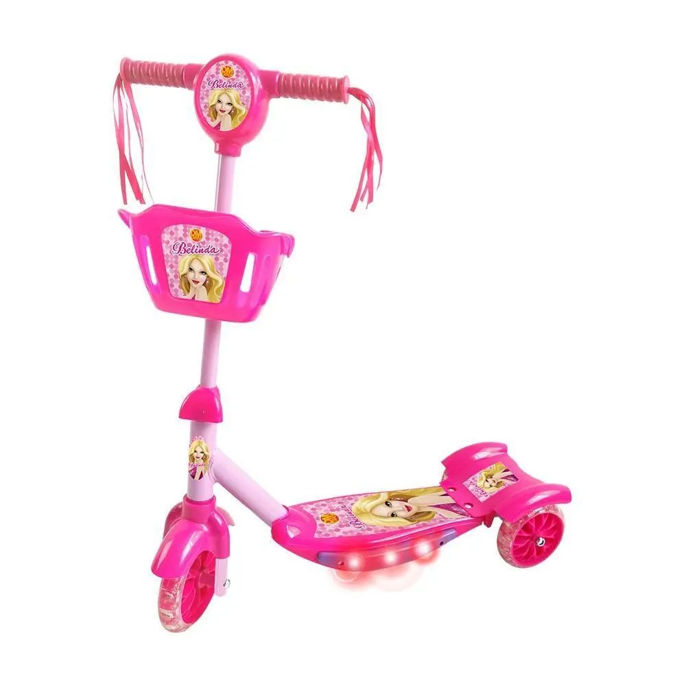 Nivalmix-Patinete-Radical-Infantil-Belinda-com-Cesta-Rosa-DM-Toys-2269234 Nivalmix-Patinete-Radical-Infantil-Belinda-com-Cesta-Rosa-DM-Toys-2269234