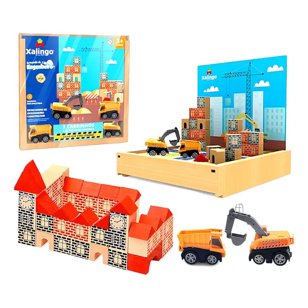 Nivalmix-Brincando-de-Engenheiro-Construtor-55-Pecas-6812.1-Xalingo-2502896 Nivalmix-Brincando-de-Engenheiro-Construtor-55-Pecas-6812.1-Xalingo-2502896