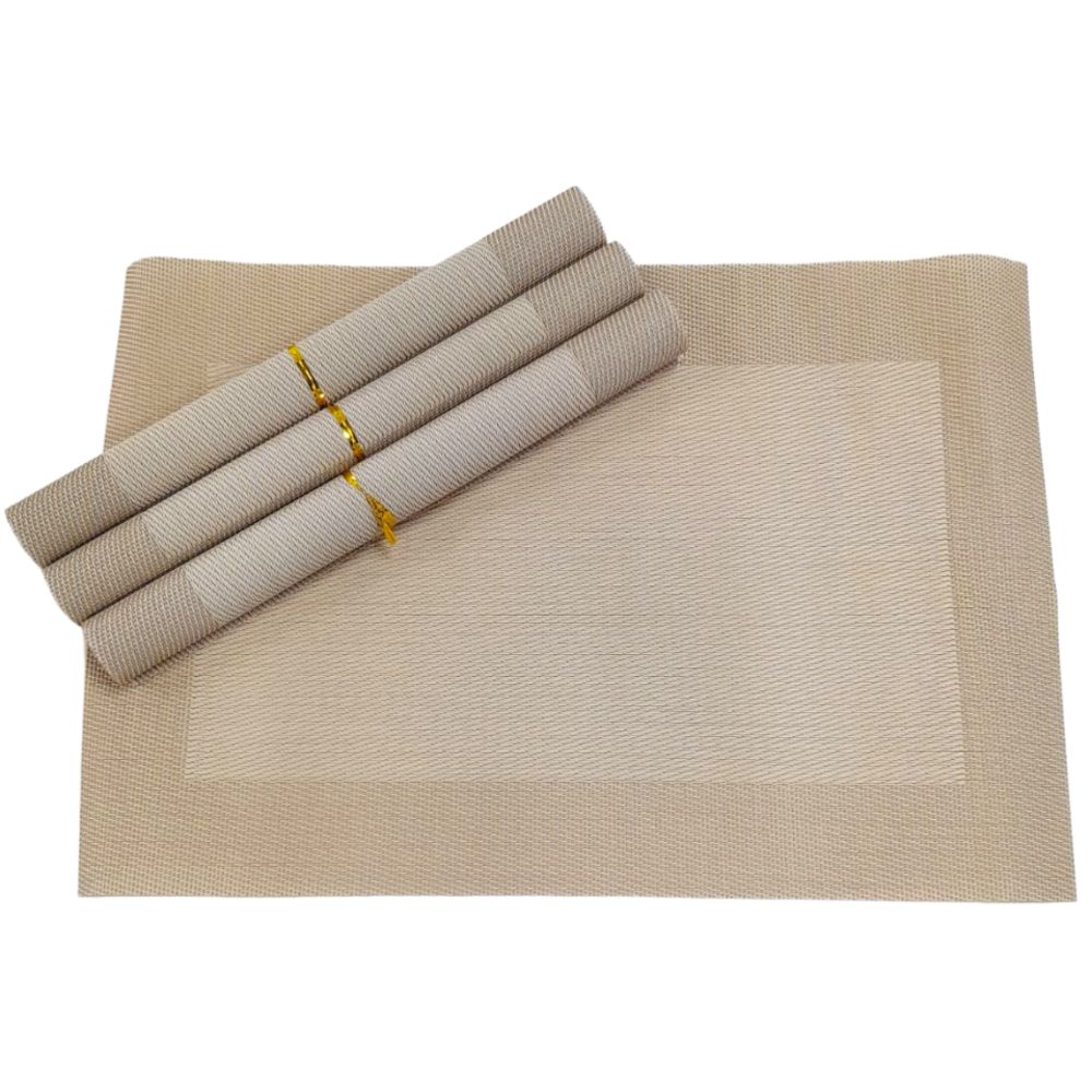 Nivalmix-Kit-Jogo-Americano-com-4-Pecas-PVC-30x45cm-Bege-Quanhe-2487387-003 Nivalmix-Kit-Jogo-Americano-com-4-Pecas-PVC-30x45cm-Bege-Quanhe-2487387-003