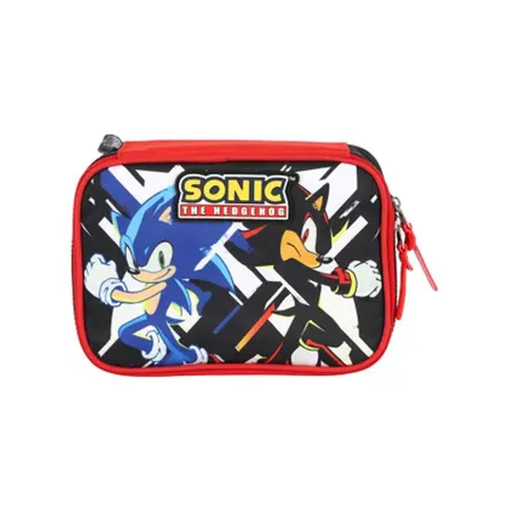 Nivalmix-Estojo-Escolar-Box-Sonic-The-Hedgehog-Preto-ET49834SO-Luxcel-2506055 Nivalmix-Estojo-Escolar-Box-Sonic-The-Hedgehog-Preto-ET49834SO-Luxcel-2506055
