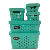 Nivalmix-Kit-Cesto-Organizador-cTpa-5PCS-Azul-Tiffany-414-Mixxnova-2497358-1