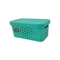 Nivalmix-Cesto-Organizador-com-Tampa-6L-Azul-Tiffany-147-Mixxnova-2497228-1