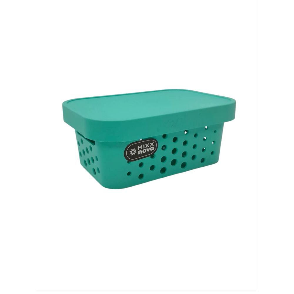 Nivalmix-Cesto-Organizador-com-Tampa-26L-Azul-Tiffany-145-Mixxnova-2497280-1 Nivalmix-Cesto-Organizador-com-Tampa-26L-Azul-Tiffany-145-Mixxnova-2497280-1