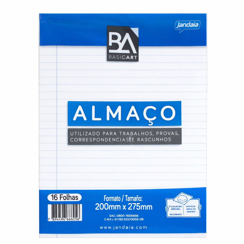 Nivalmix-Papel-Almaco-220x275mm-16-Folhas-66605-77-Jandaia-2426339-1 Nivalmix-Papel-Almaco-220x275mm-16-Folhas-66605-77-Jandaia-2426339-1